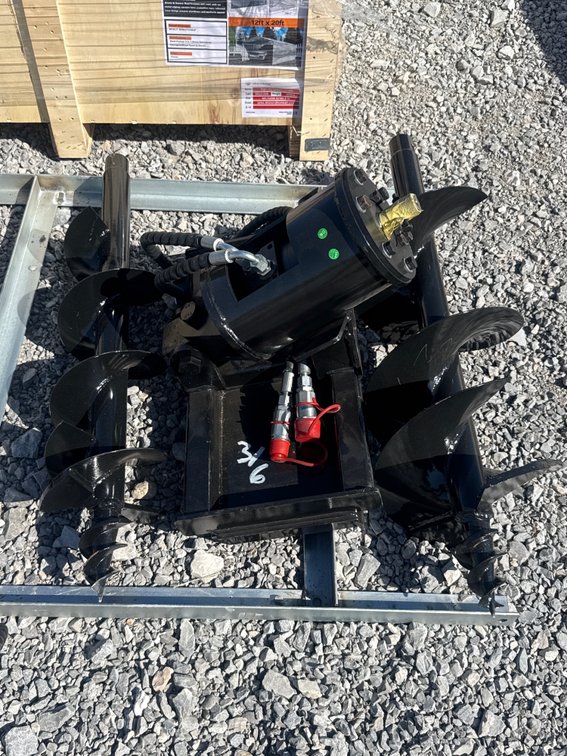 Mini Excavator Hydraulic Auger with 20 cm & 30 cm Bits