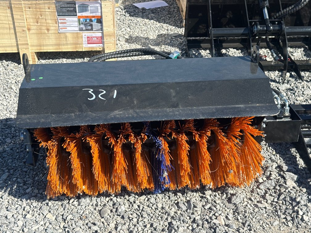 Power Broom for Mini Skid Steer Loader
