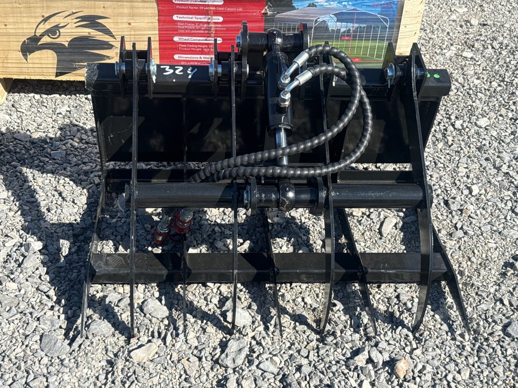 Brush Grapple for Mini Skid Steer Loader