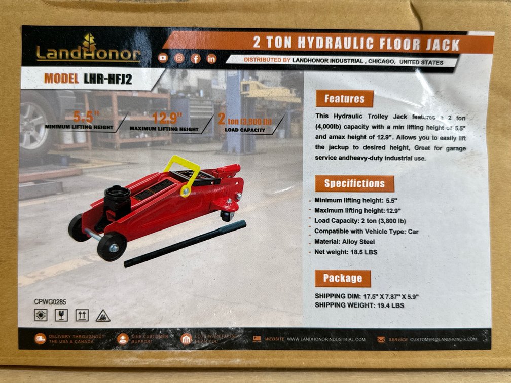 2 ton floor jack