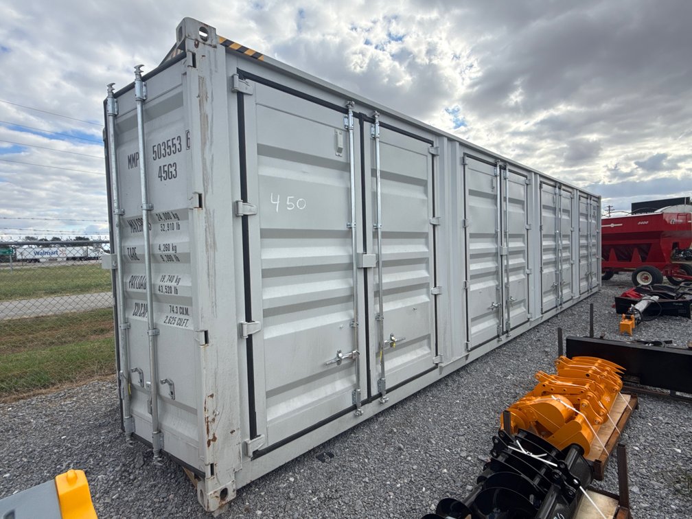 40' High Cube Shipping Container with Side Doors