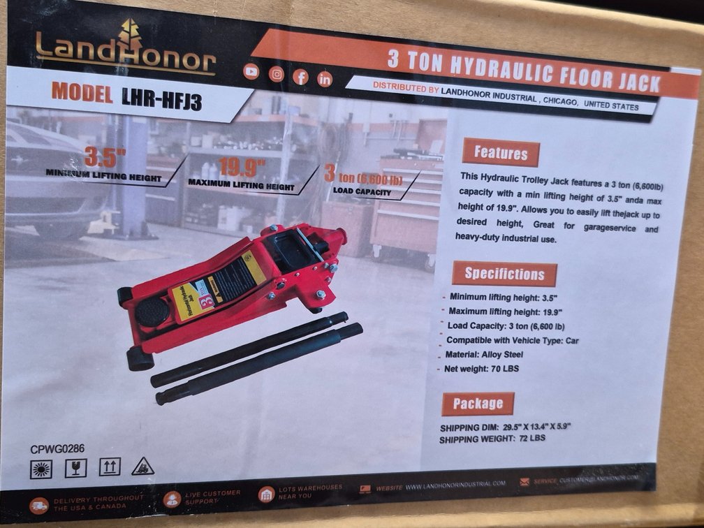 3 Ton Hydraulic Floor Jack