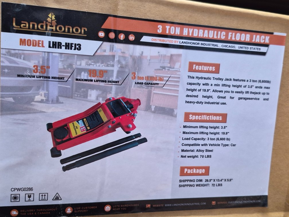 3 Ton Hydraulic Floor Jack