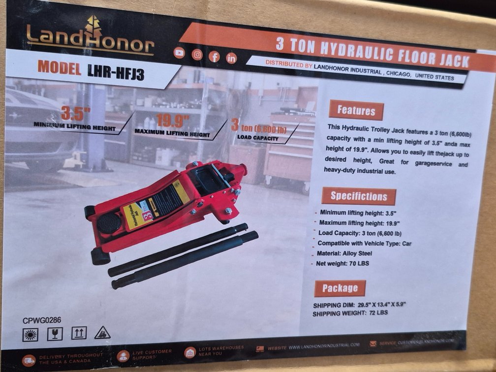 3 Ton Hydraulic Floor Jack
