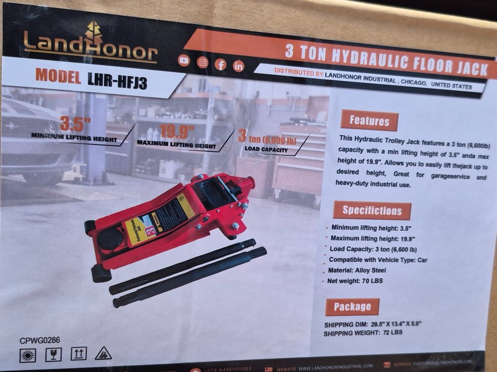 3 Ton Hydraulic Floor Jack