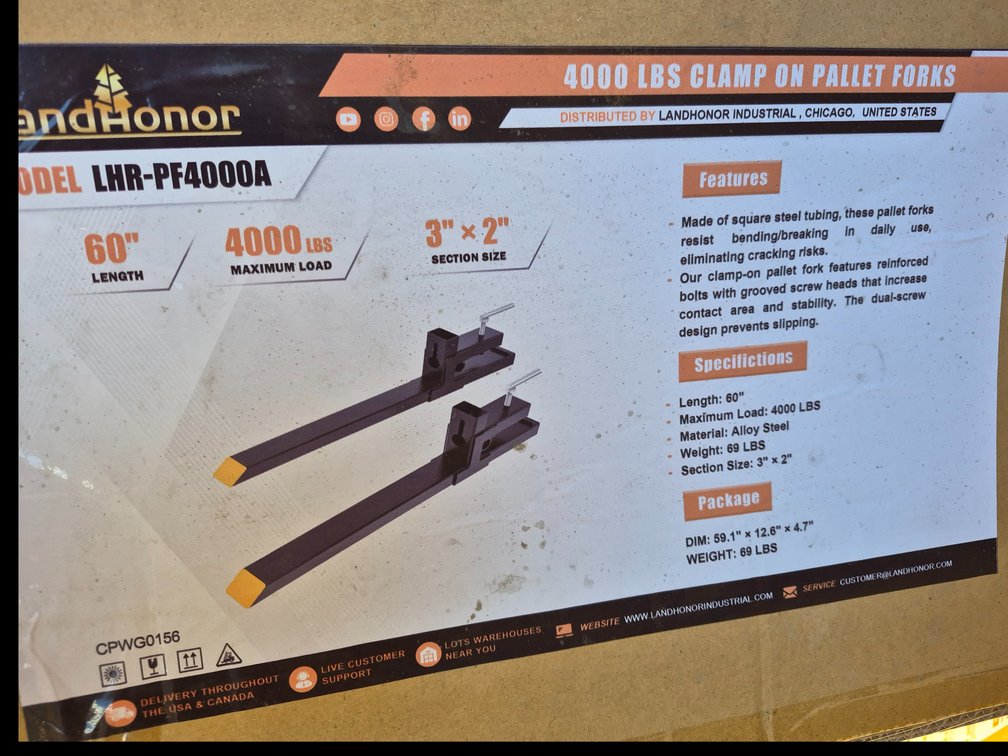 Clamp on Pallet Forks