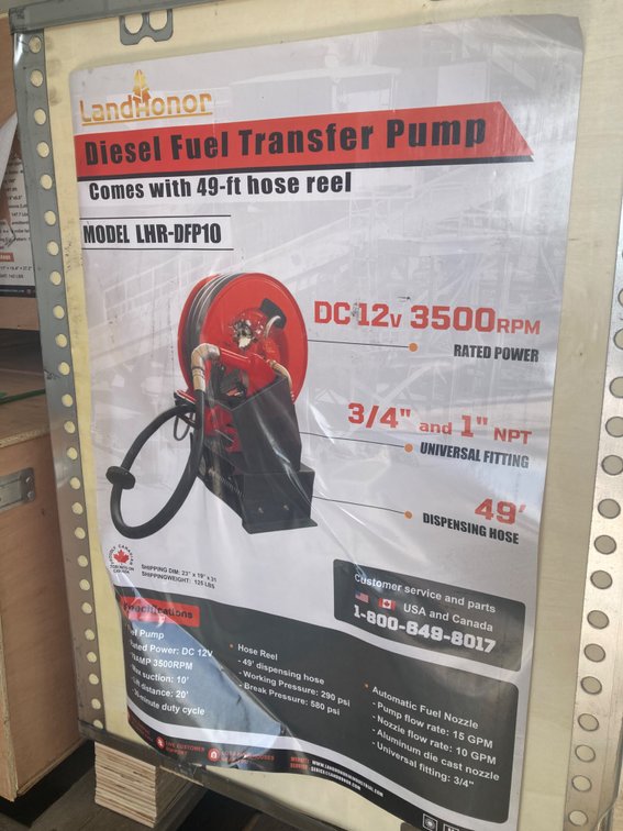 Transfer Pump and Hose Reel