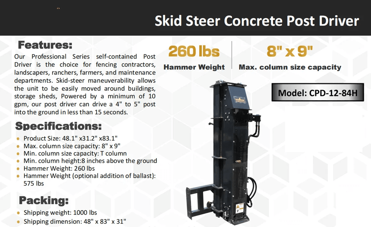 Concrete Post Driver
