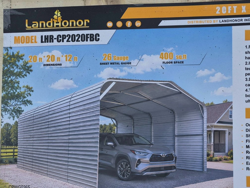 20x20 Carport