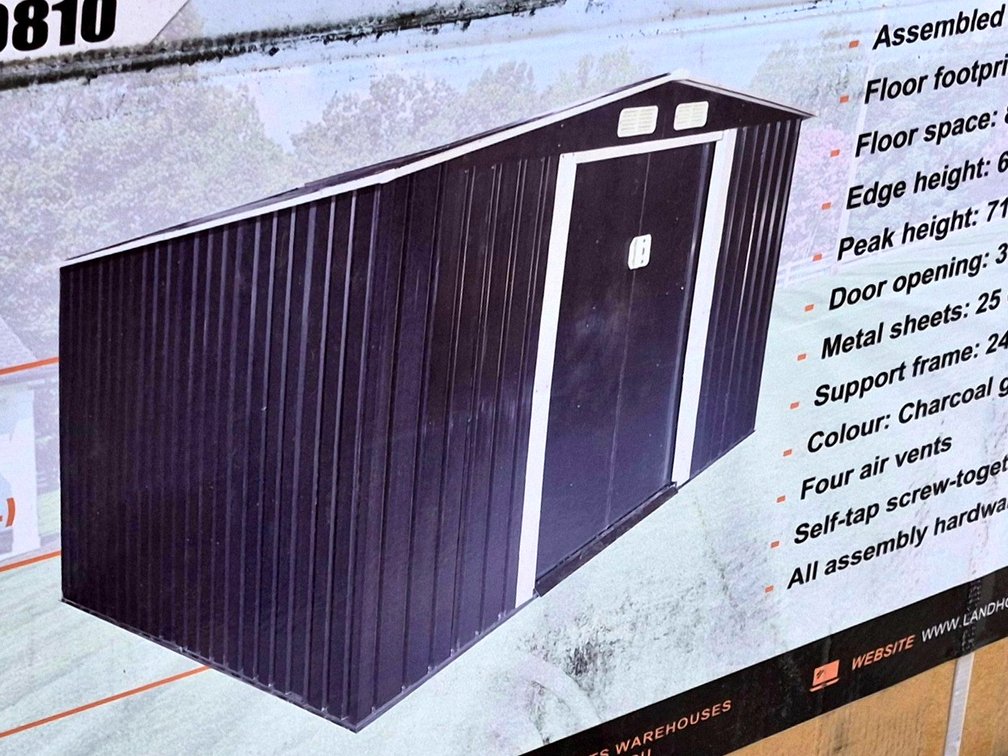 8FTX10FT Metal Shed