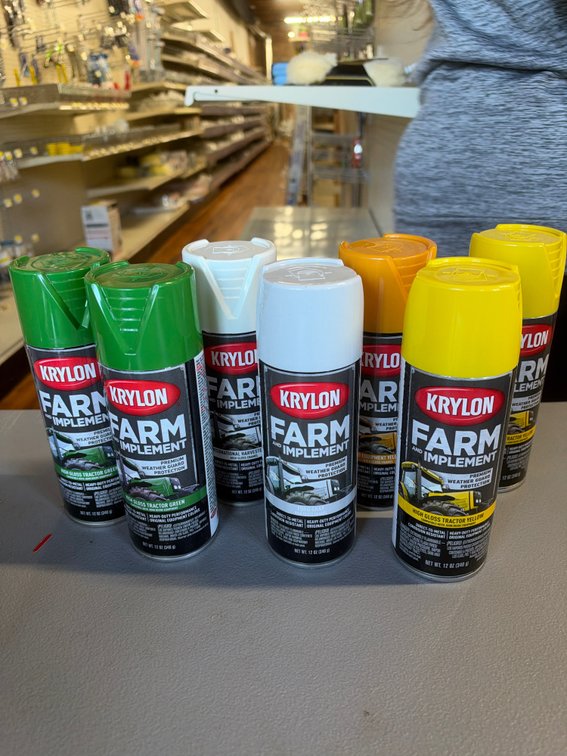 Lot of Kryon Farm and Implement Spray Paint