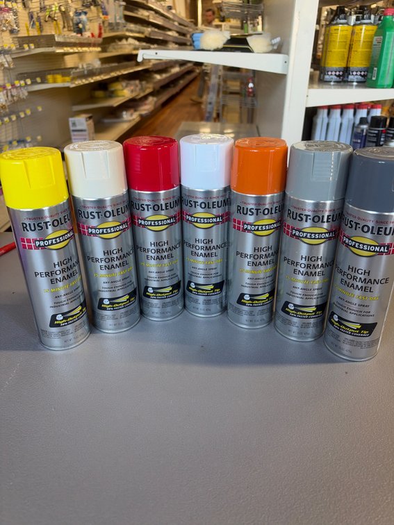 Lot of Rust-oleum High Performance Enamel Spray Paint