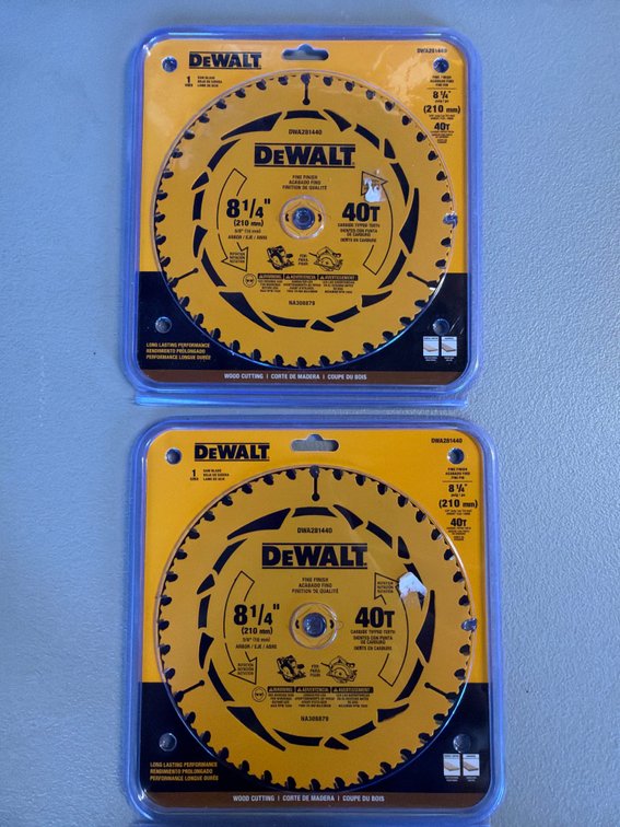 Lot of DeWalt Saw Blades