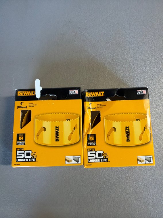 Lot of DeWalt Hole Saws