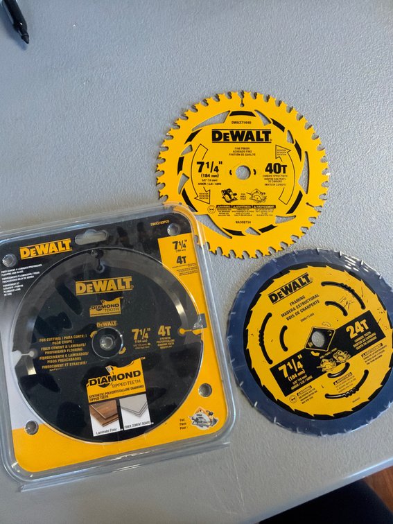 Lot of DeWalt Saw Blades