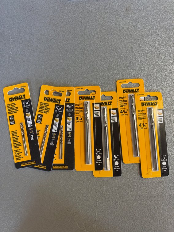 Lot of DeWalt Drill and Pilots Bits