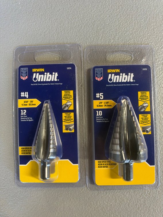 Lot of Irwin Step Drill Bits