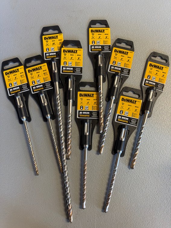 Lot of DeWalt Drill Bits