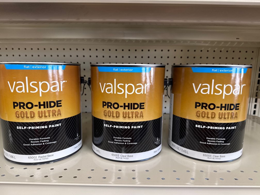 3 cans valspar Flat exterior