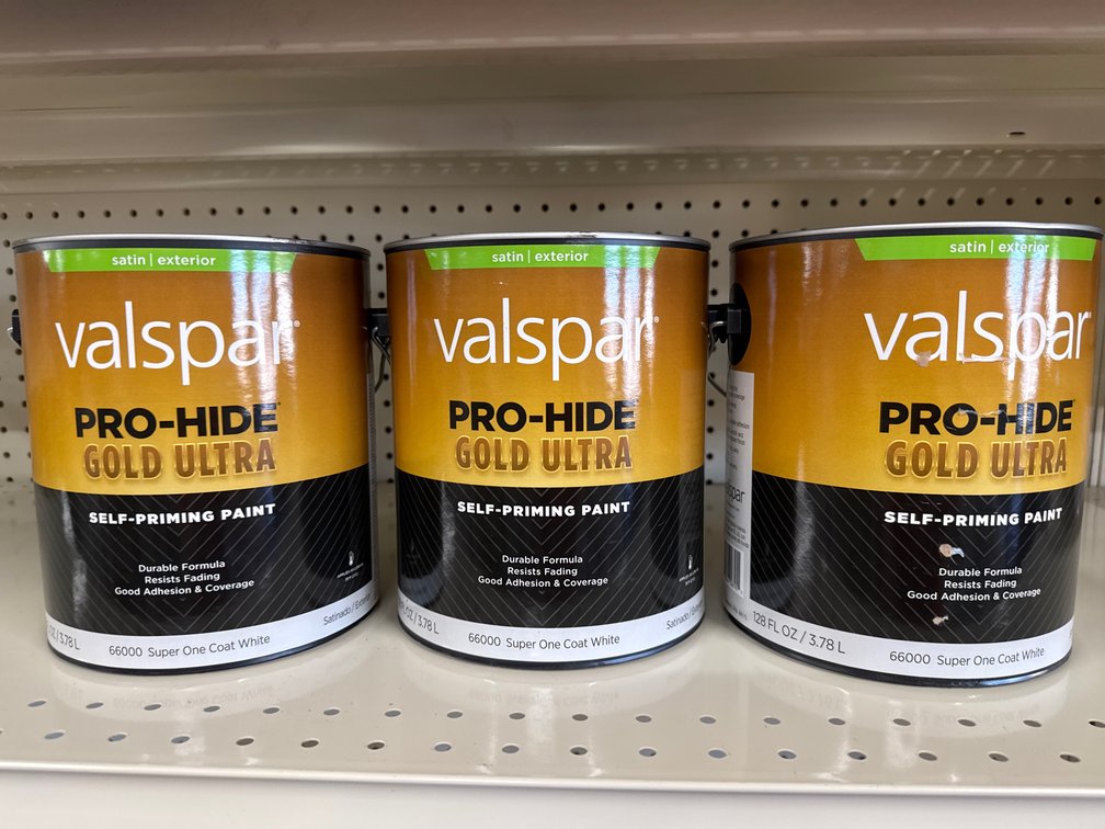 3 cans valspar Satin exterior