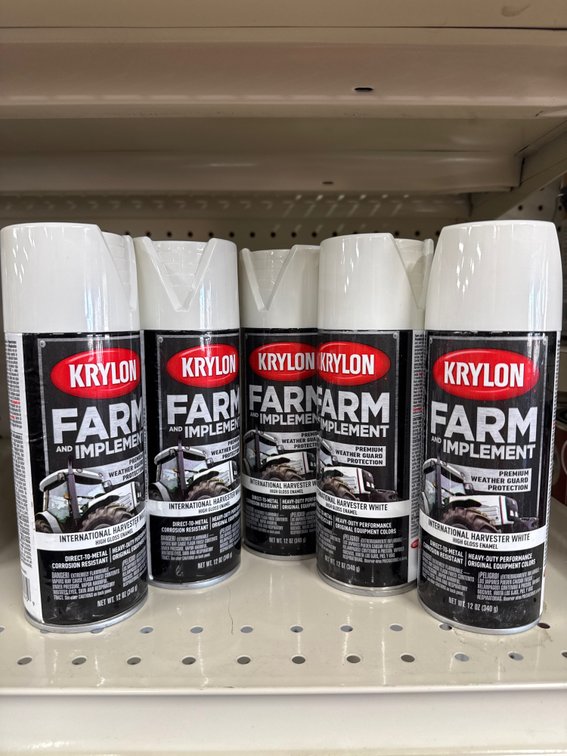 5 krylon farm implement harvester white