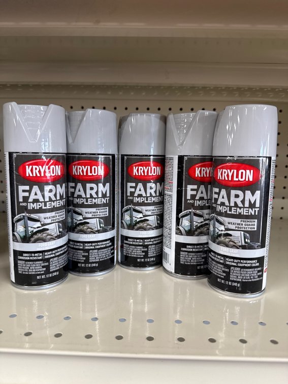 5 krylon farm implement ford gray