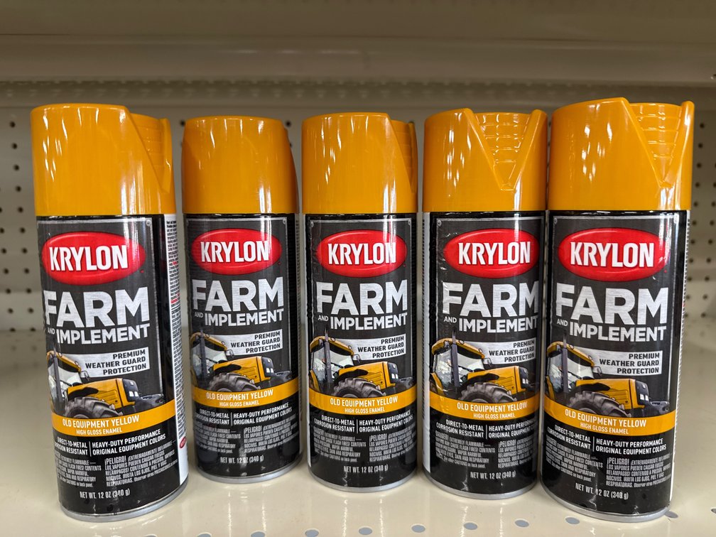 5 krylon farm implement - equipment yellow