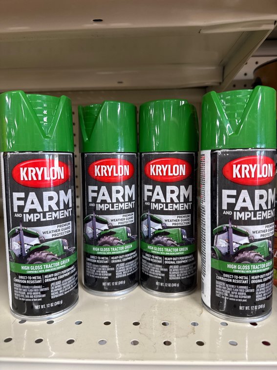 4 krylon farm implement - tractor green