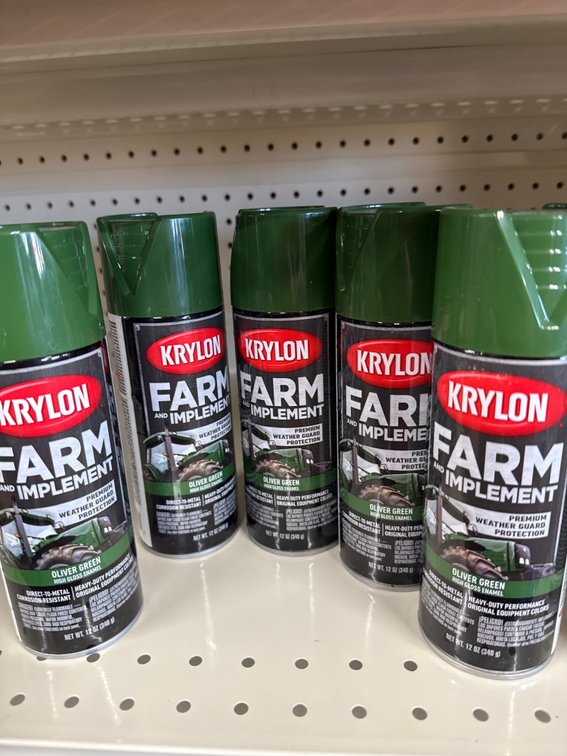 5 krylon farm implement - oliver green
