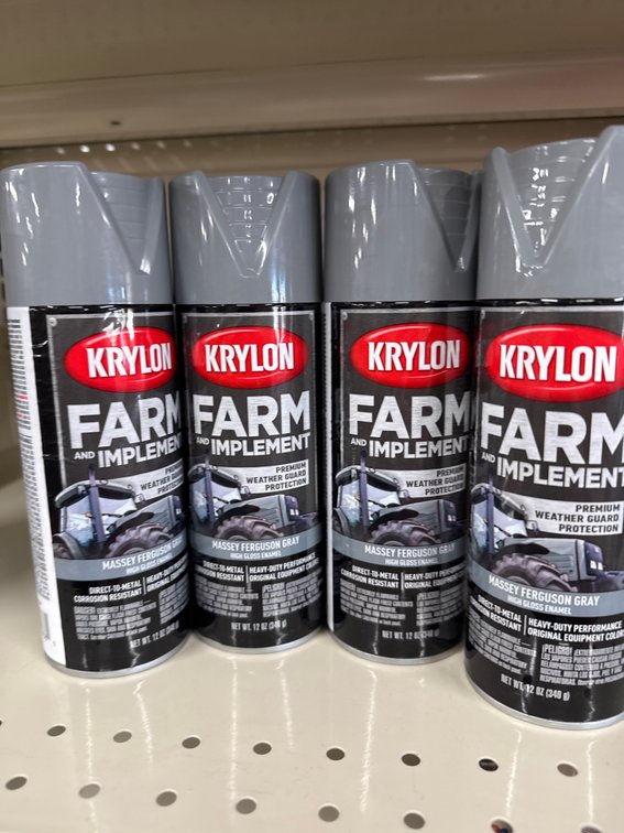 4 krylon farm implement - massey ferguson gray