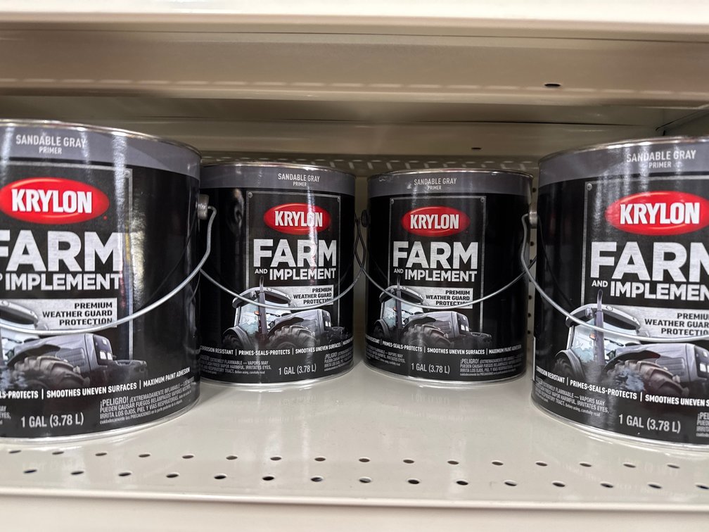 4 gallons krylon farm implement - sandable gray