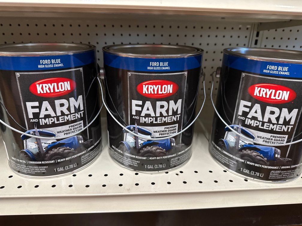 3 gallons krylon farm implement ford blue