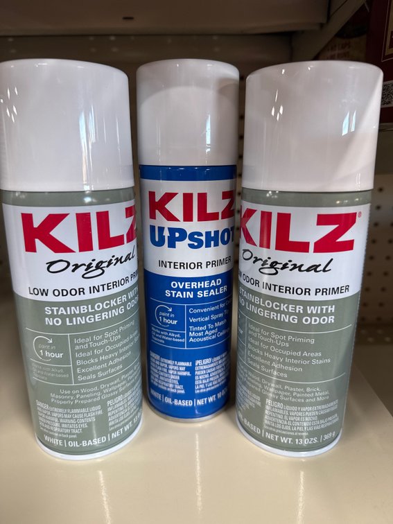 3 spray kilz assorted