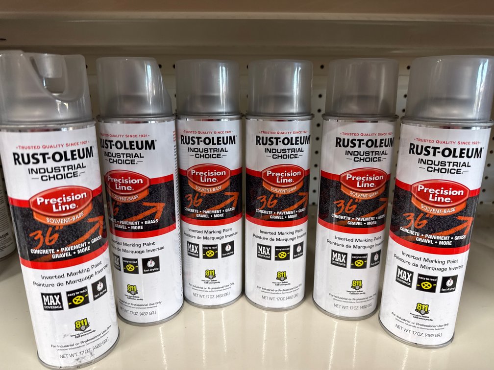 6 rust-oleum precision line marking paint