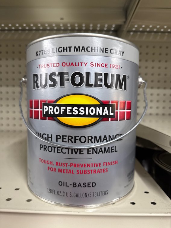 1 rust-oleum gallon light machine grey