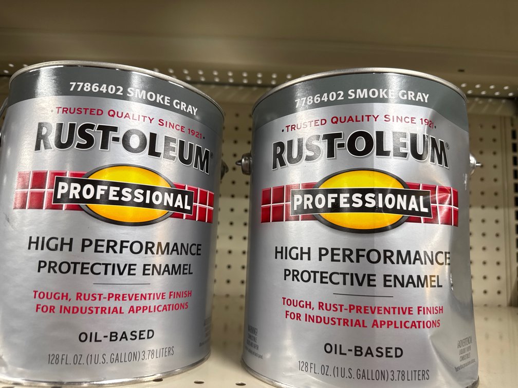 2 rust-oleum gallons Smoke grey
