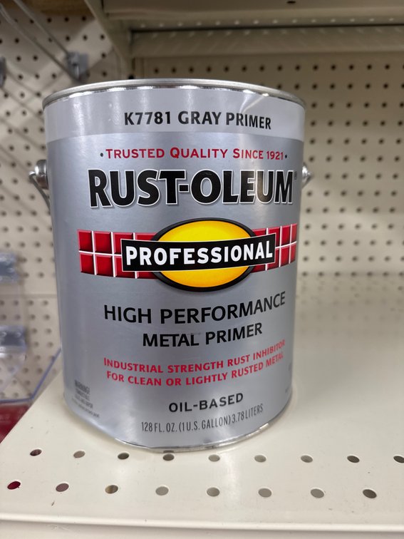 1 rust-oleum gallon gray primer