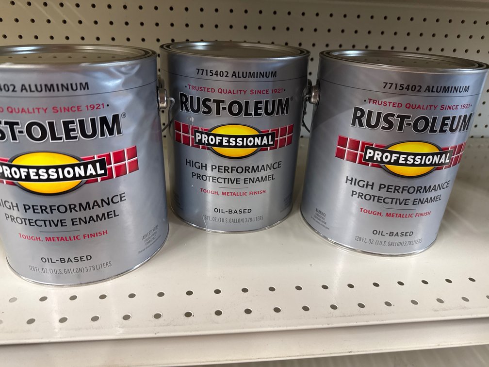 3 rust-oleum gallons aluminum