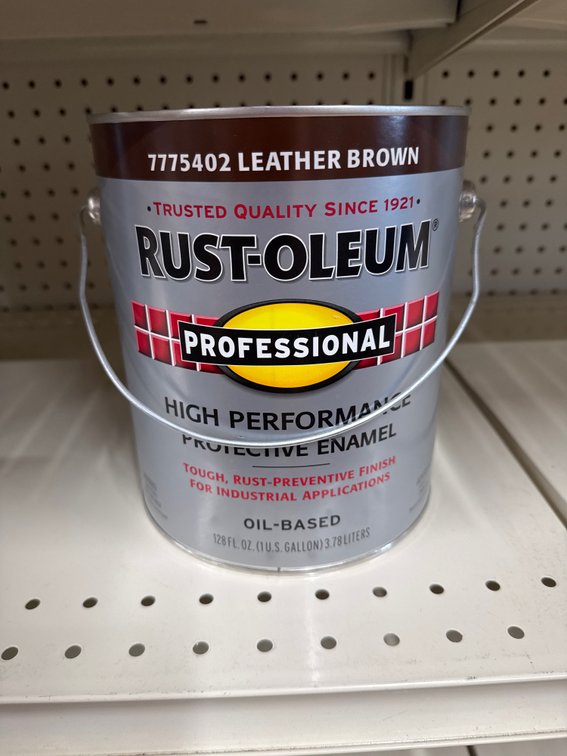 1 rust-oleum gallon leather brown