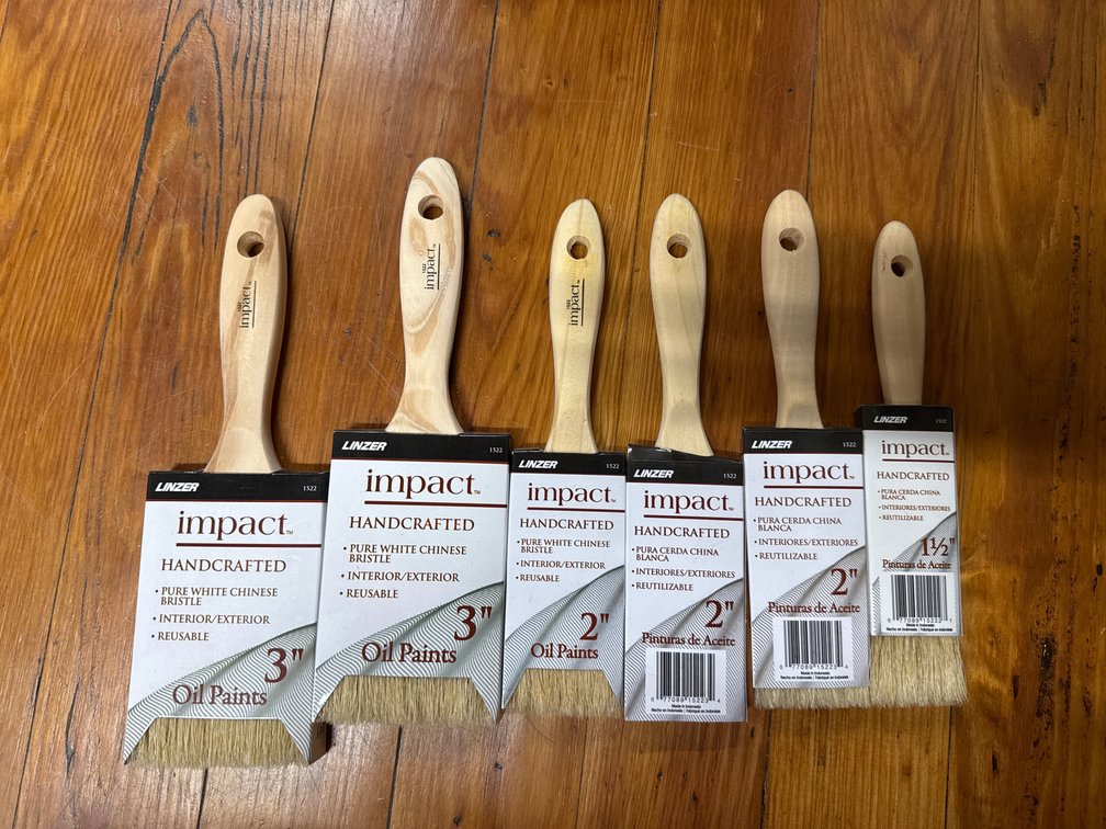 6 paintbrushes