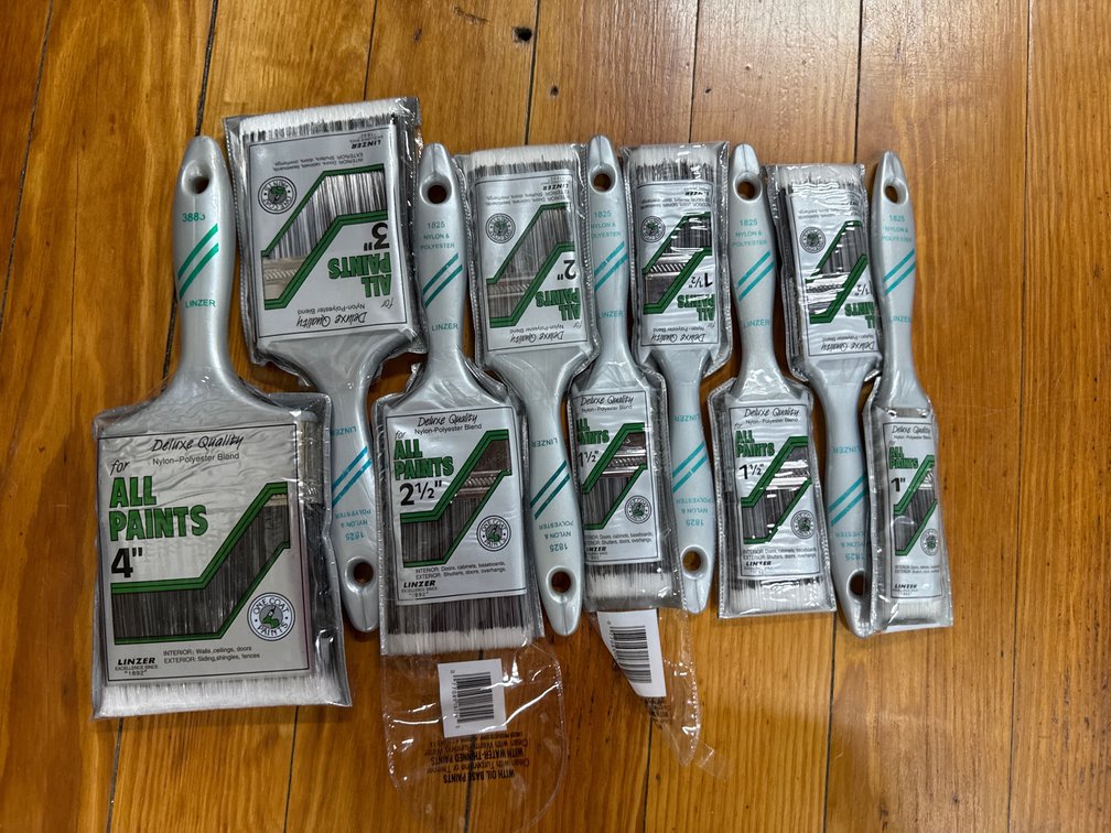 9 paintbrushes