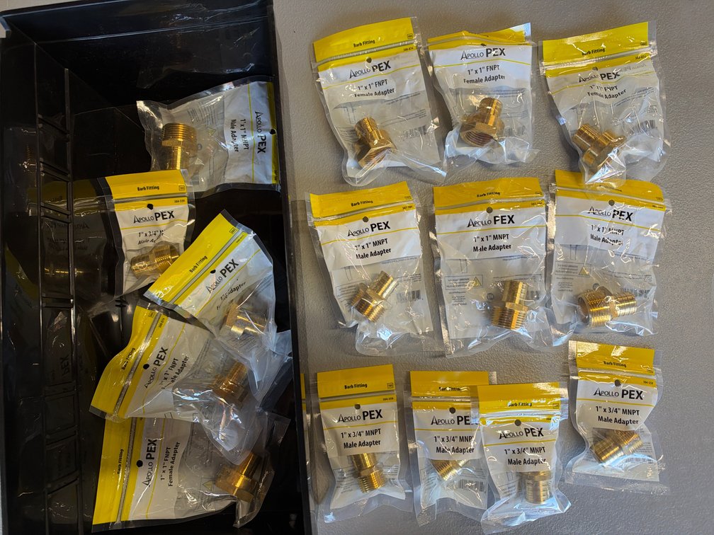 Lot of Male and Female Adapters