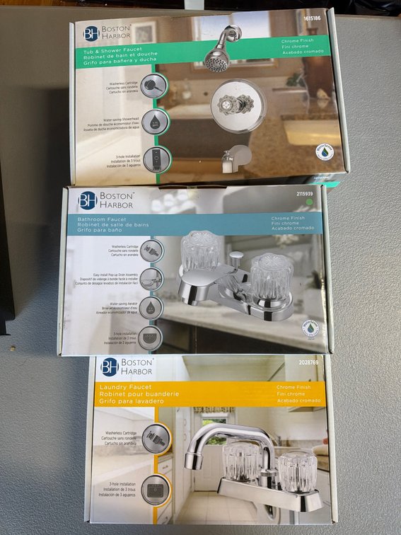 Boston Harbor Chrome Faucet Set