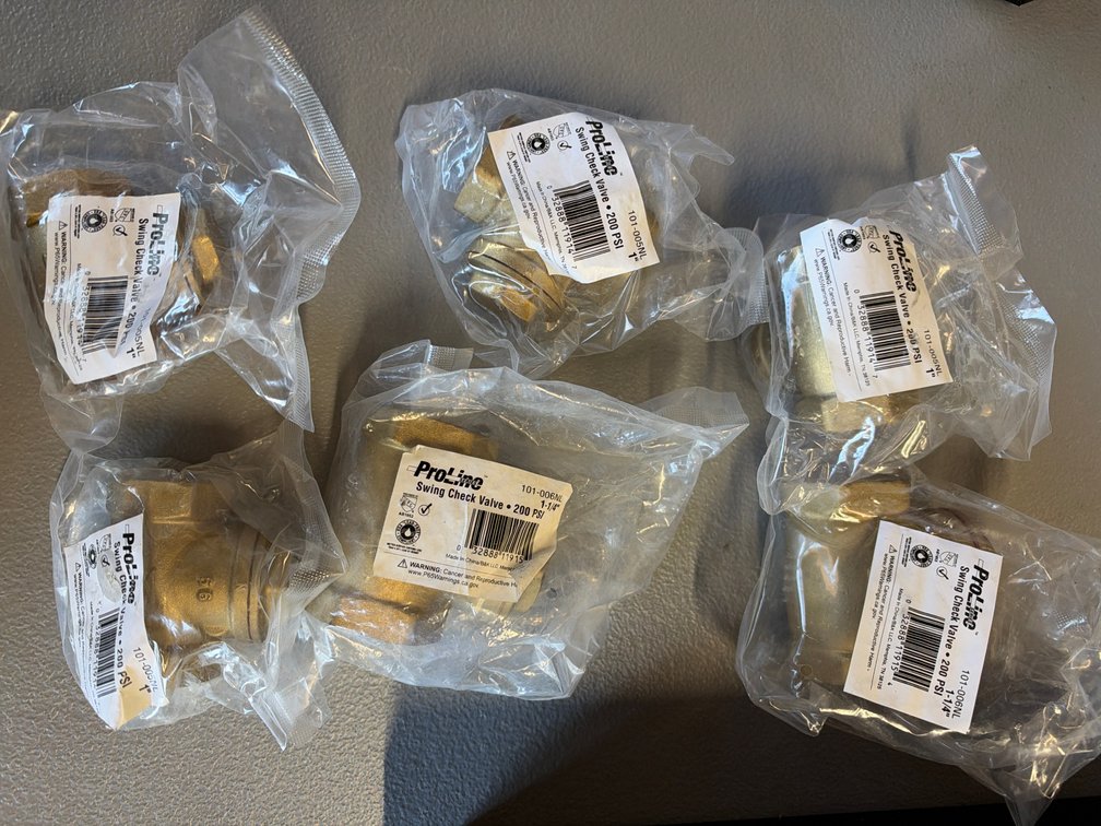 Lot of Swing Check Valves