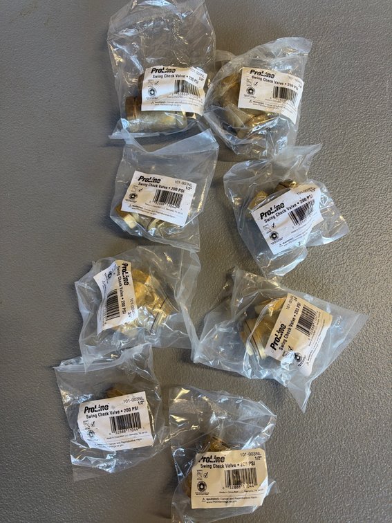 Lot of Swing Check Valves