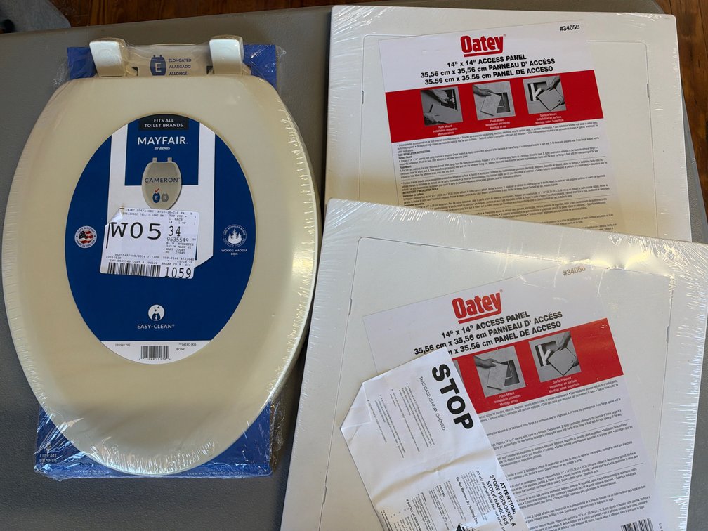 Lot of Access Panels & Toilet Seat Cover