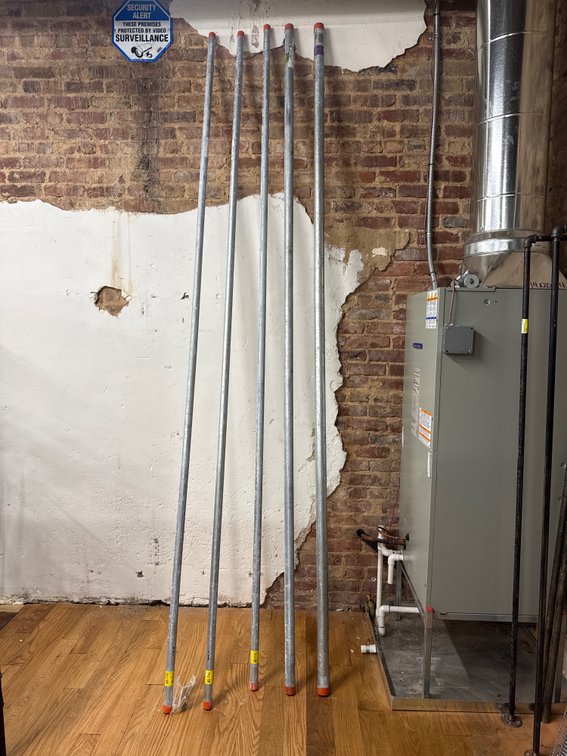 3/4, 1, 1.25in 10ft pipe