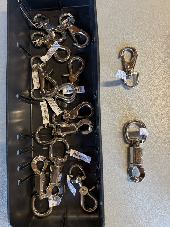 Lot of various snap hooks