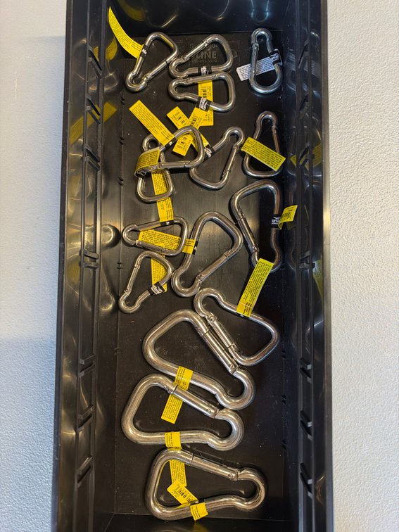 Lot of carabiners