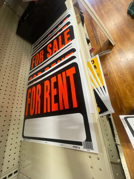 Lot of paper signs